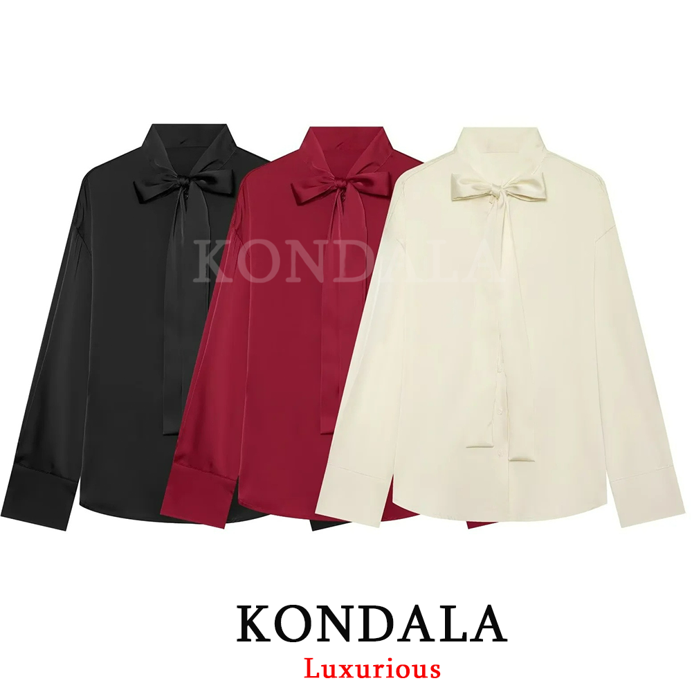 Fashion Street Night - KONDALA Camisas Casuales Chic de Mujer