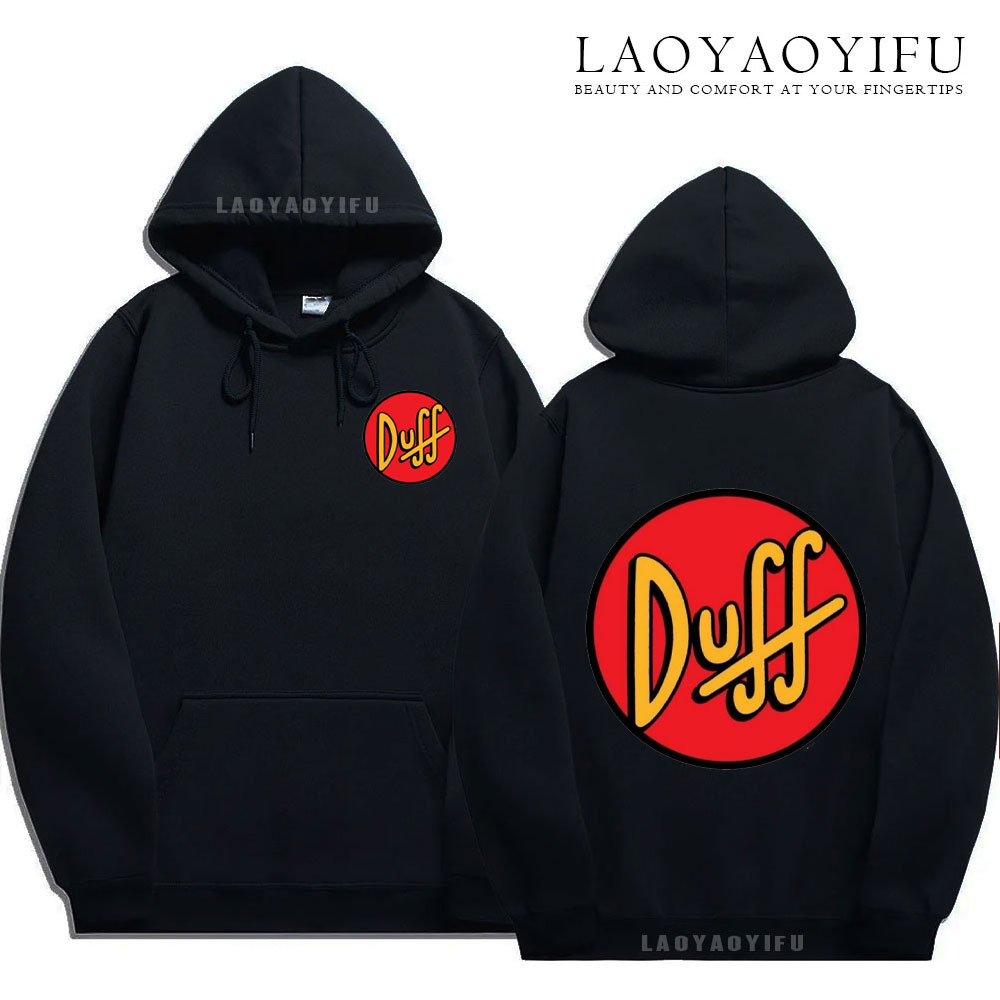 Street Fashion Logo Design - Sudadera con capucha The Simpsons Duff