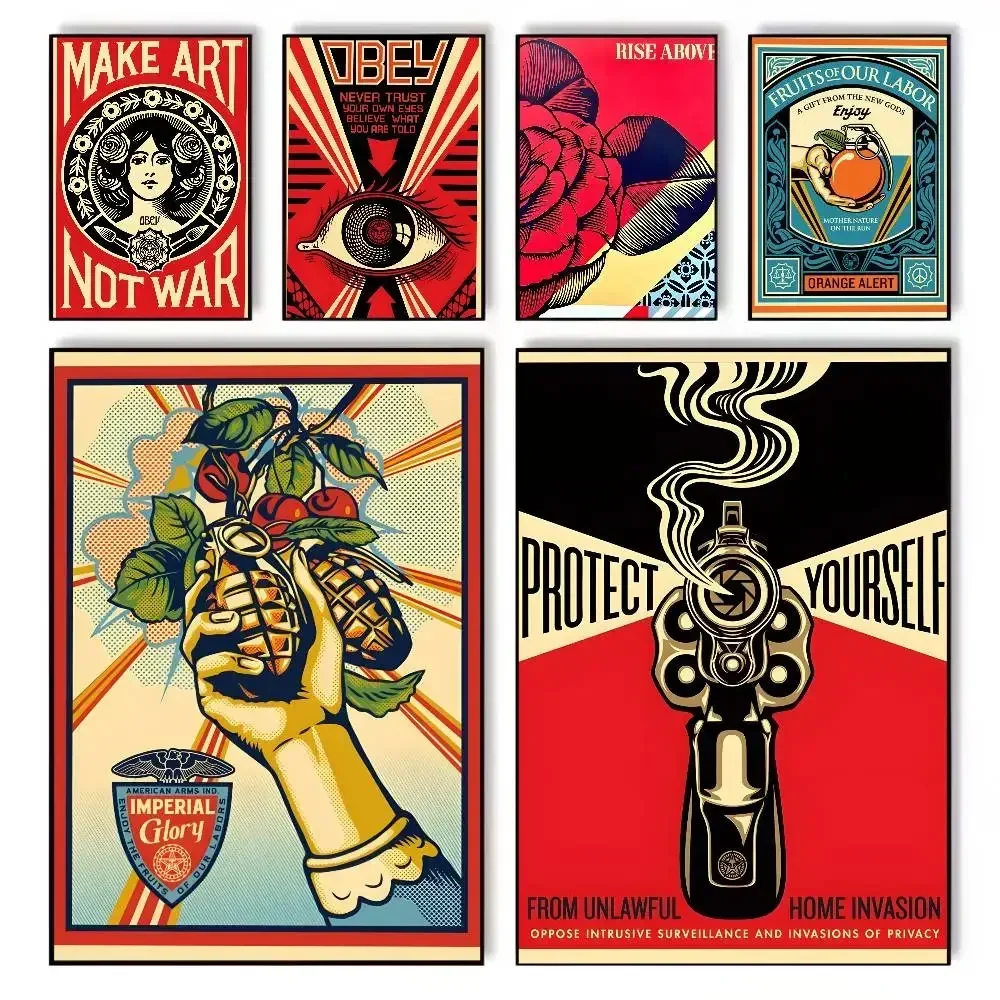 Street Fashion Wallpaper - Póster Vintage de Shepard Fairey Art