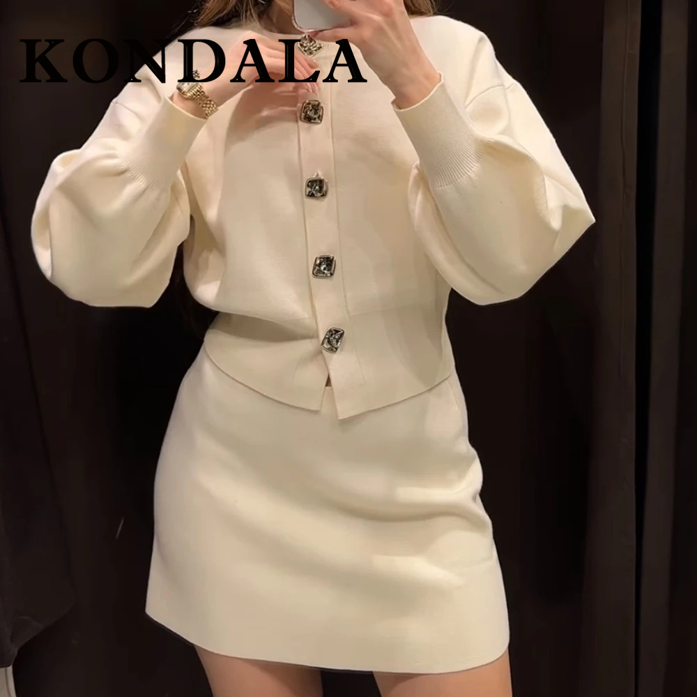 Fashion Street Night - KONDALA-traje blanco elegante y lujoso, ropa