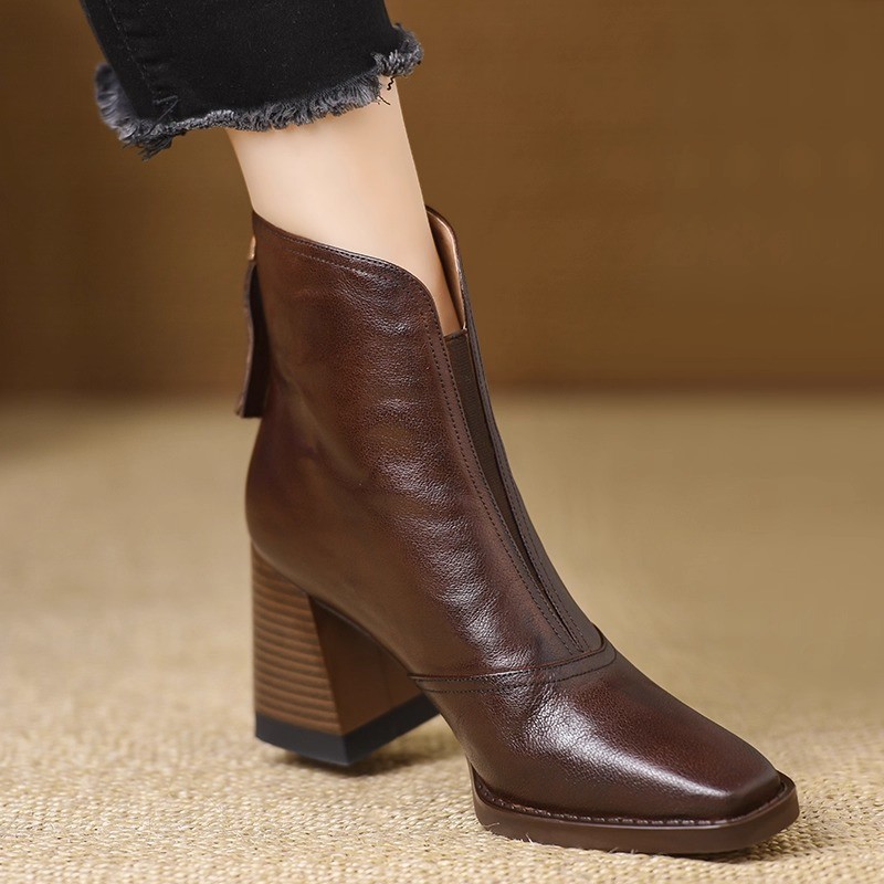 Street Fashion Luxury - Botines de Lujo para Mujer, Botas