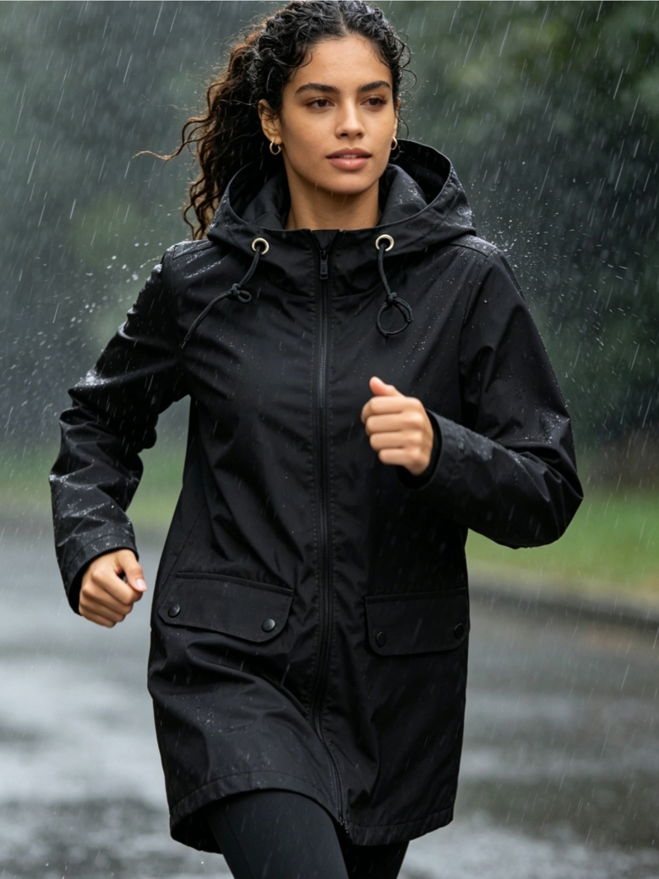 Windbreak Shell Jacket - Chaqueta Impermeable Ligera para Mujer, con
