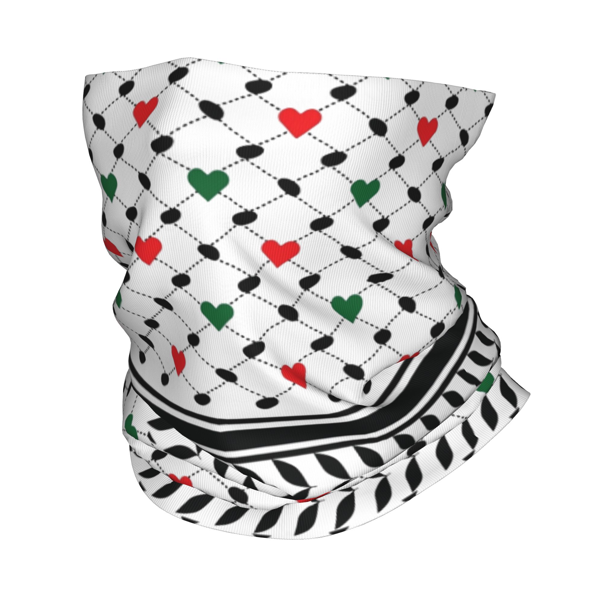 Balaclava Face Mask - Pañuelo Palestino Keffiyeh, Cubrecuello, Pasamontañas Estampado,