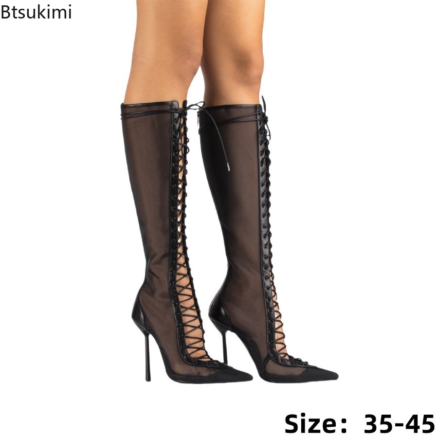 Street Fashion Luxury - Nuevos zapatos sexys transparentes de malla