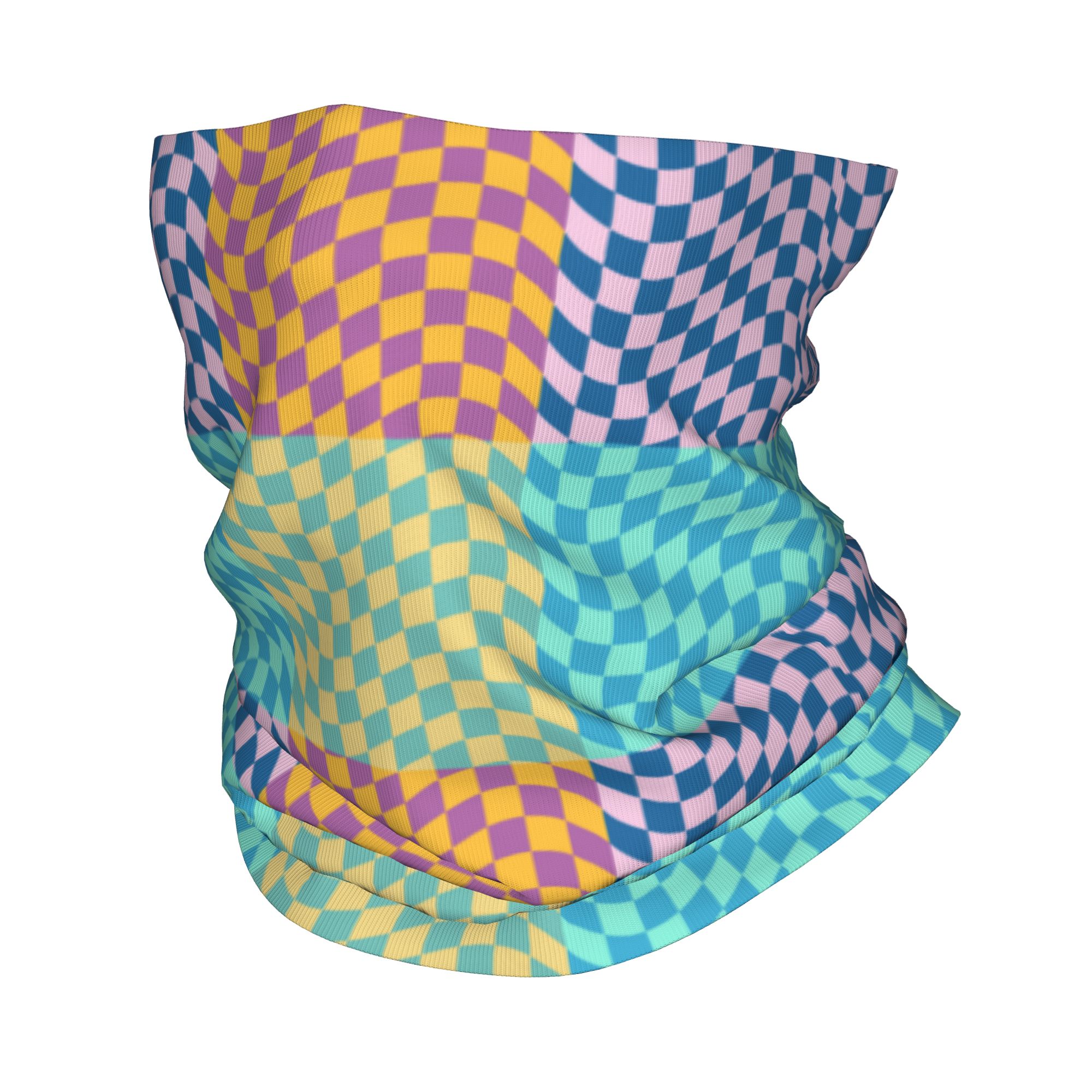 Balaclava Face Mask - Bandana a cuadros de colores personalizados,