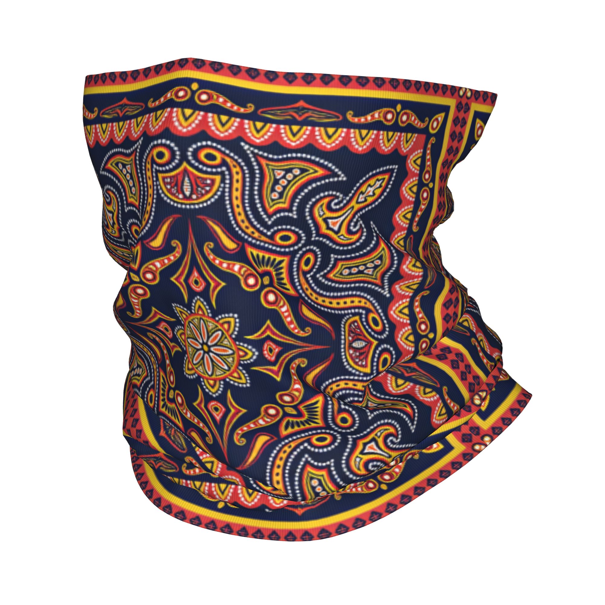 Balaclava Face Mask - Pasamontañas Étnico con Diseño Tribal Paisley