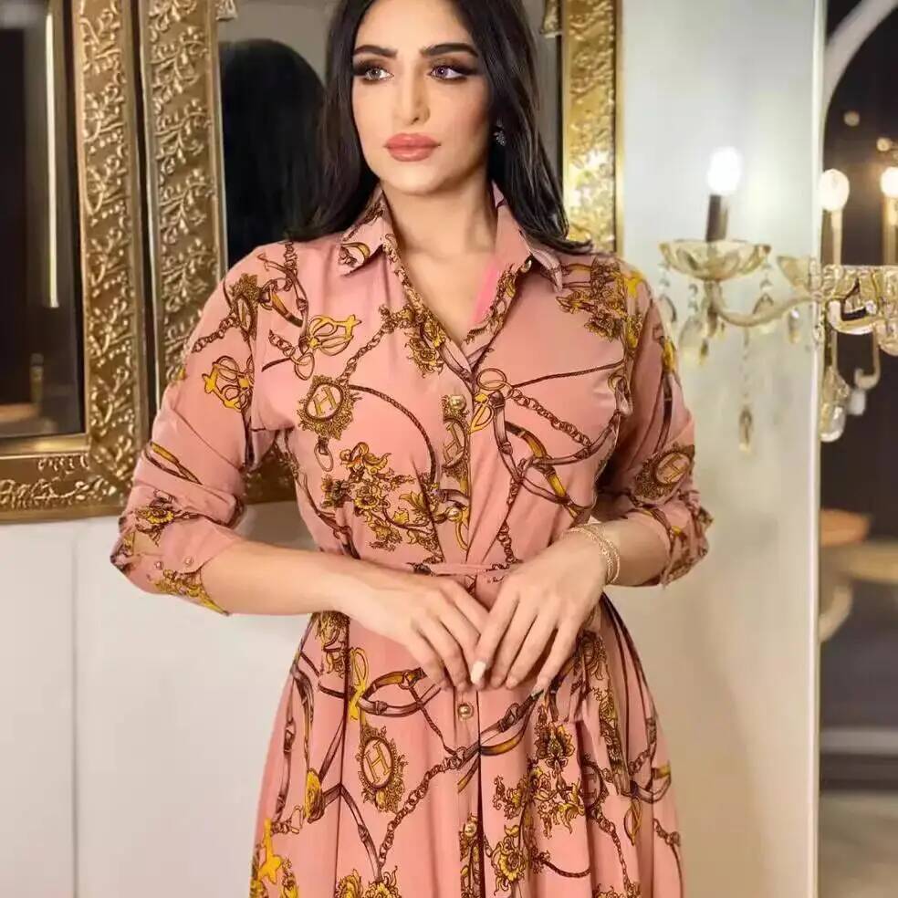 Street Fashion Dubai - Vestido Elegante Francés de Moda para