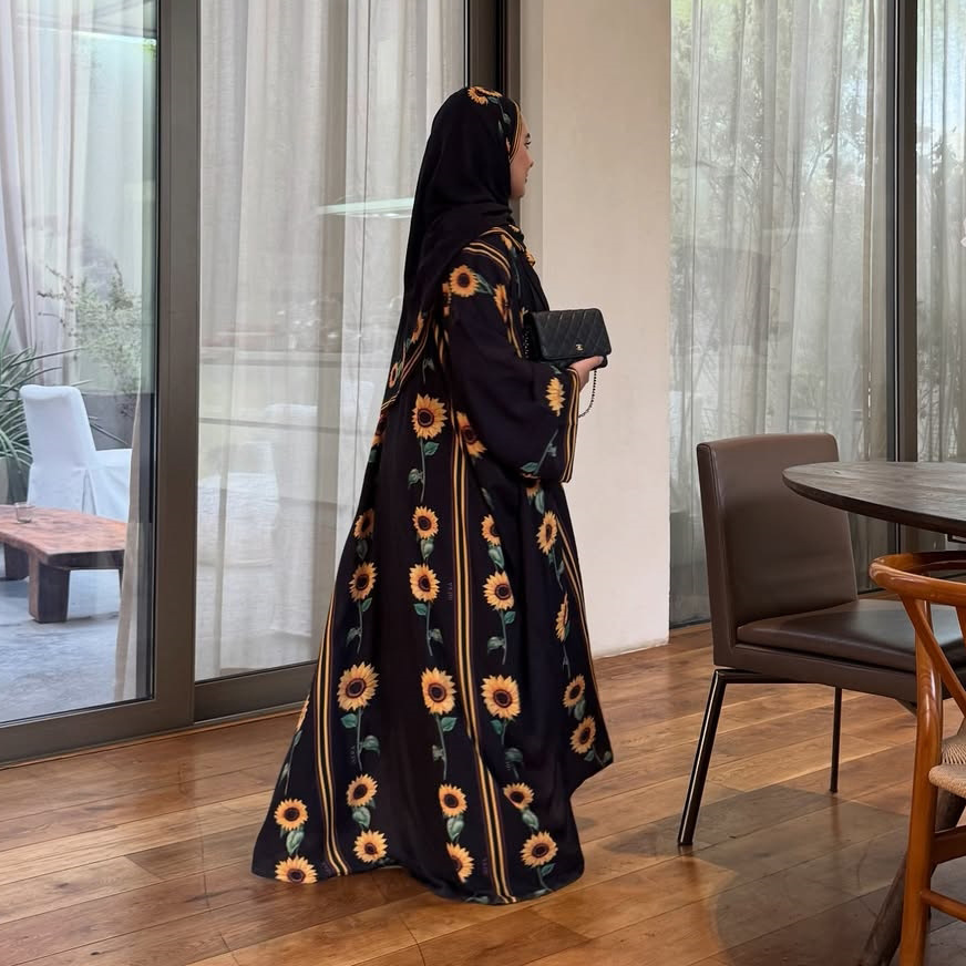 Vestido largo tipo cárdigan mo - Street Fashion Dubai reseña y precio