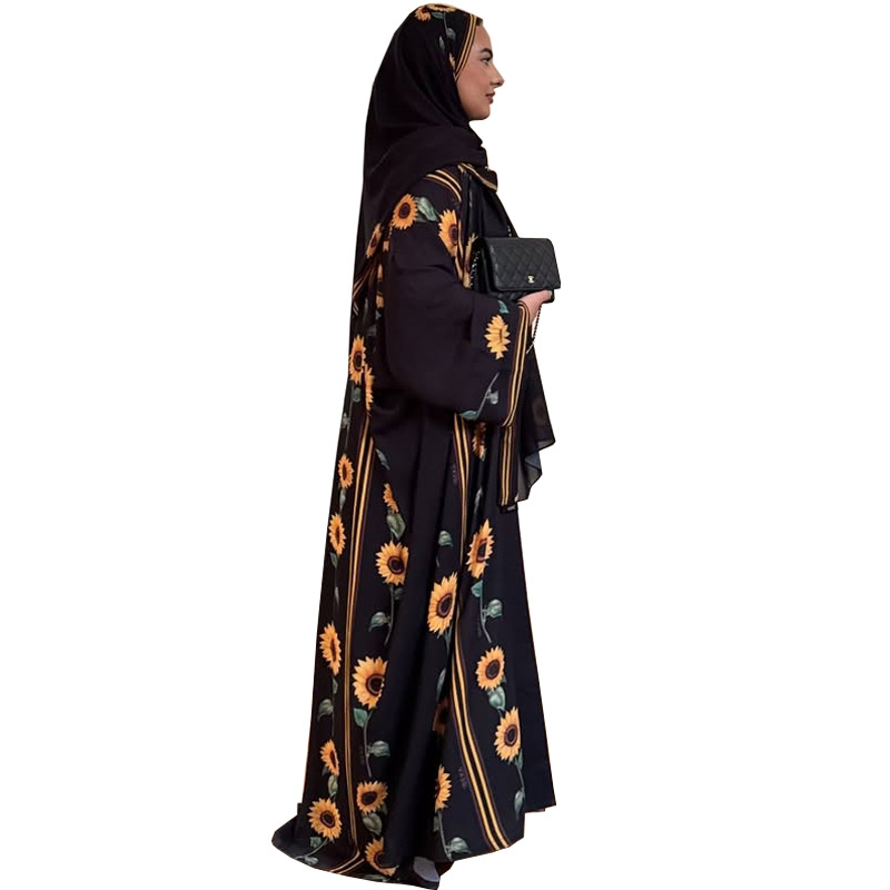 Vestido largo tipo cárdigan mo - Street Fashion Dubai reseña y precio