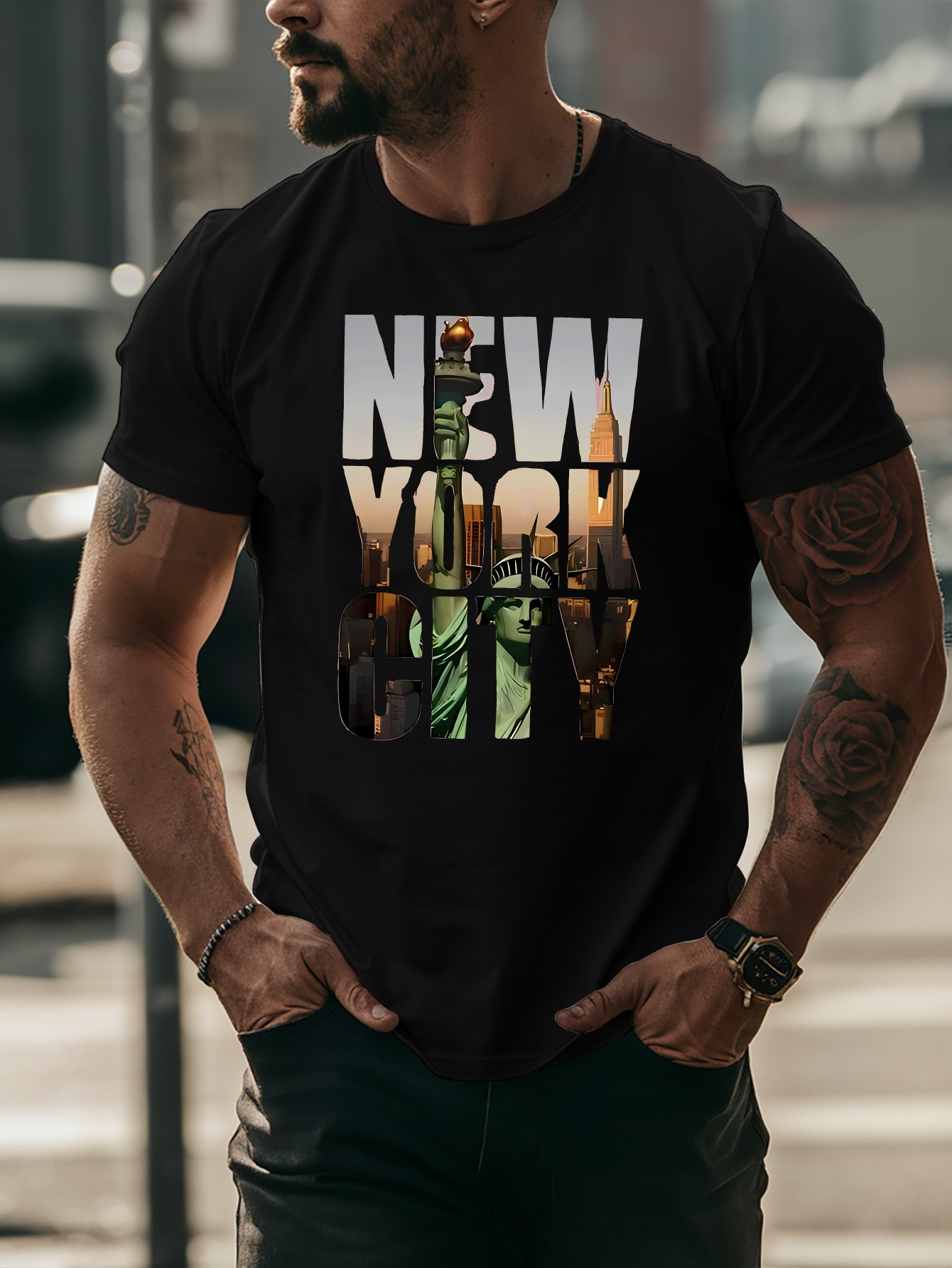 Camiseta amarilla para hombre  - Street Fashion Of New York reseña y precio