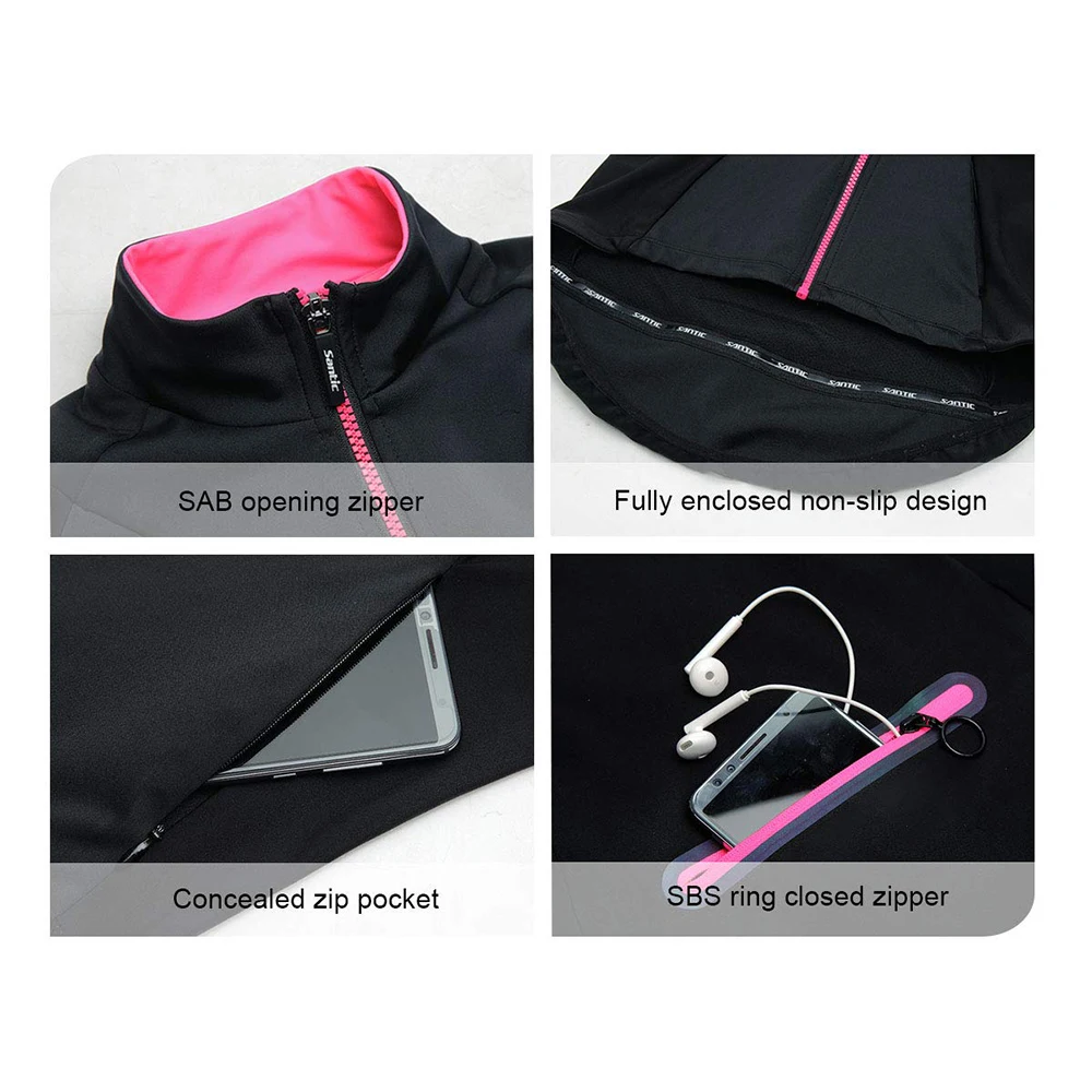 Santic-abrigo polar para bicic - Windbreak Shell Jacket reseña y precio