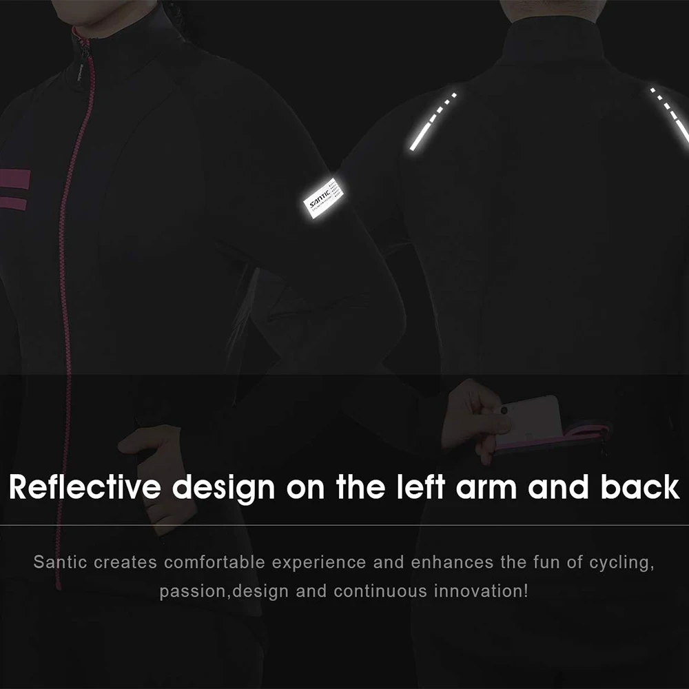 Santic-abrigo polar para bicic - Windbreak Shell Jacket reseña y precio