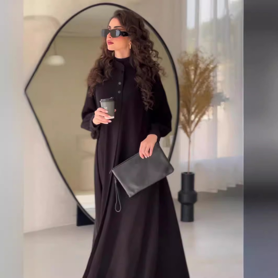 Vestido Abaya Elegante de Lujo - Street Fashion Dubai reseña y precio