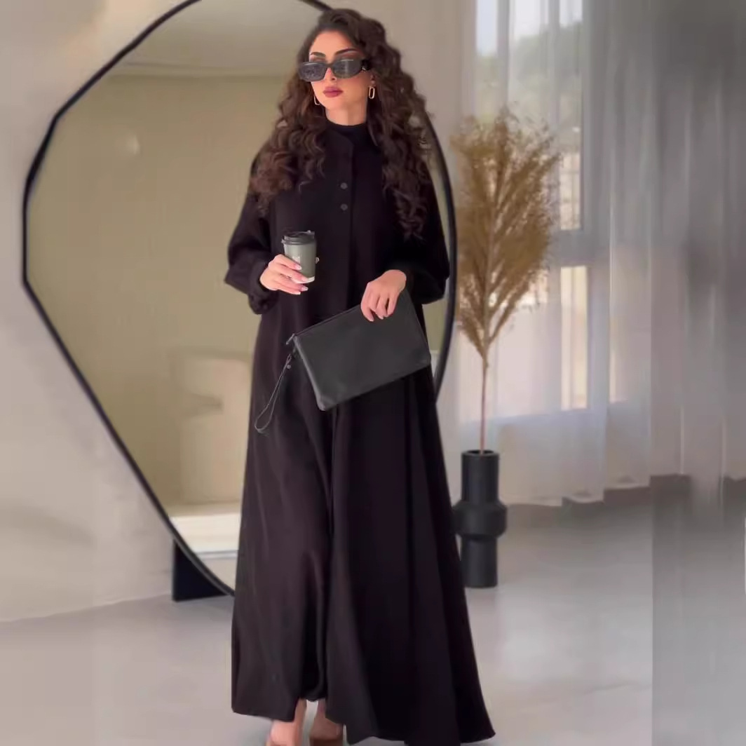 Vestido Abaya Elegante de Lujo - Street Fashion Dubai reseña y precio
