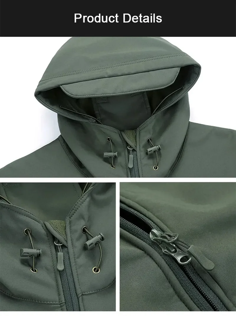 5XL 6XL chaqueta con capucha d - Windbreak Shell Jacket reseña y precio