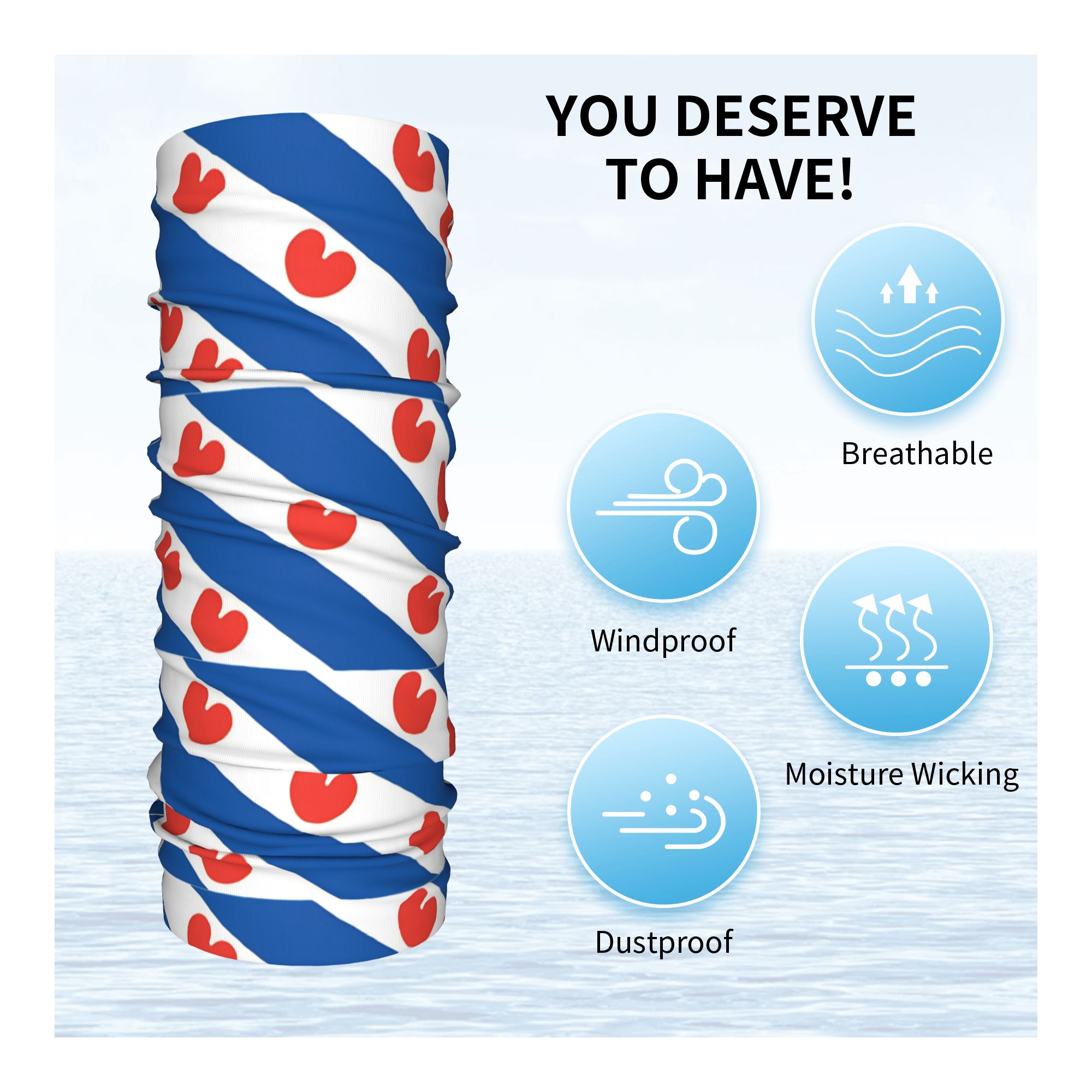 Pañuelo con la Bandera de Frie - Balaclava Face Mask reseña y precio