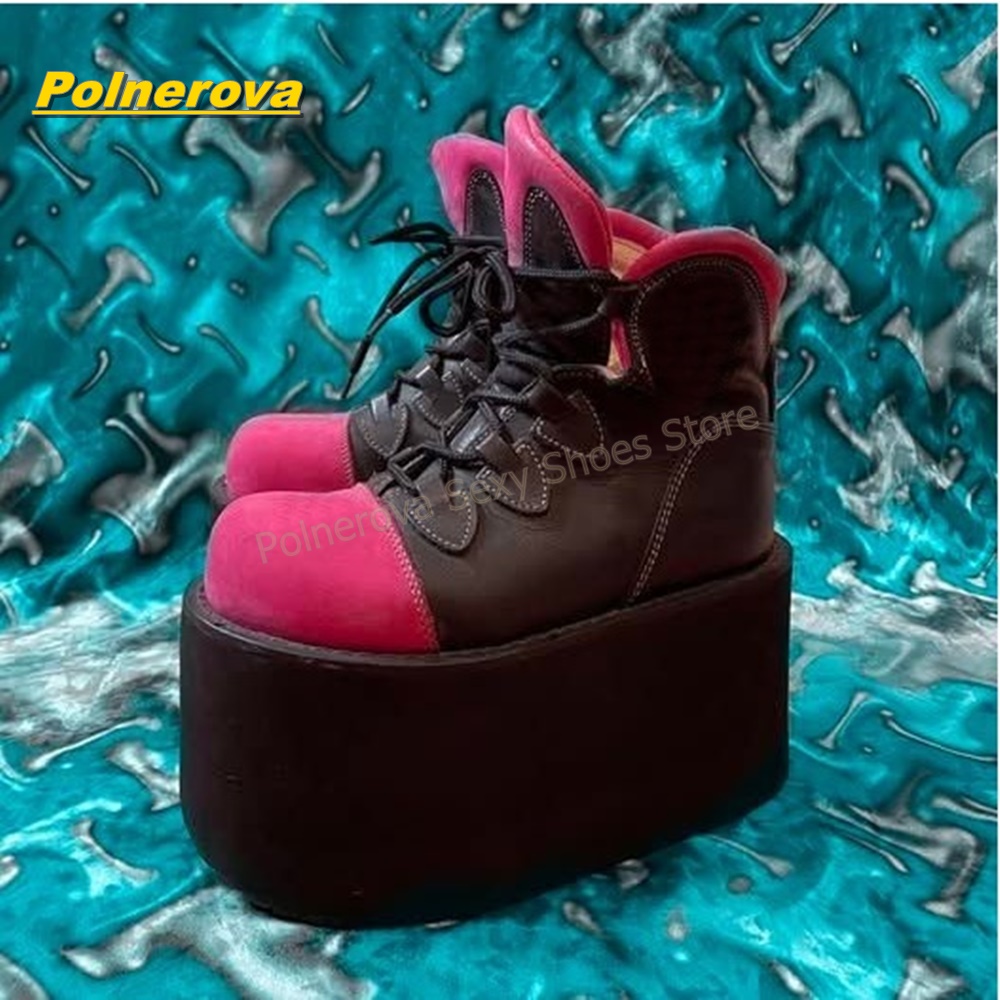 Botas de plataforma Y2K punk a - Street Fashion Hot reseña y precio