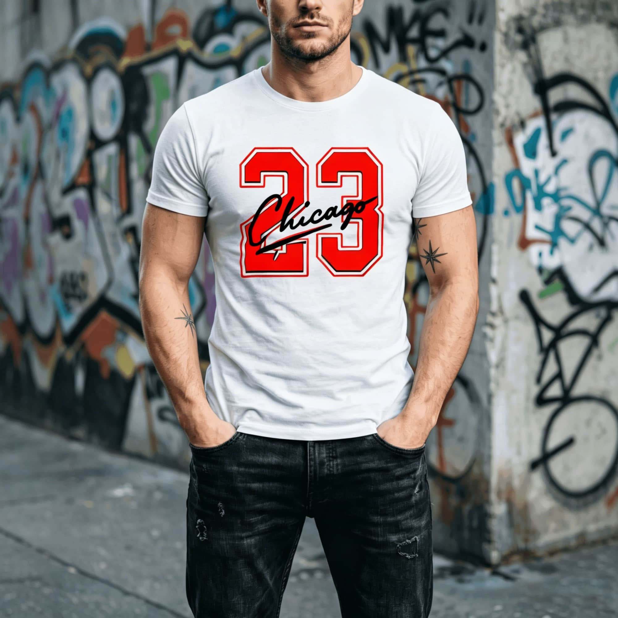 Camiseta de manga corta con es - Street Fashion Chicago reseña y precio