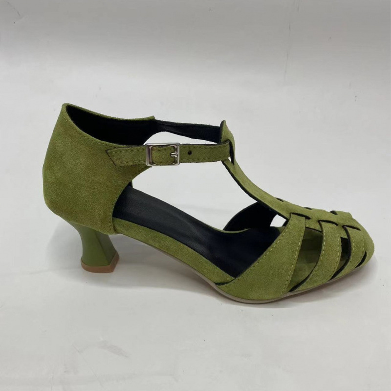 Sandalias de tacón bajo de gam - Street Fashion Dress reseña y precio