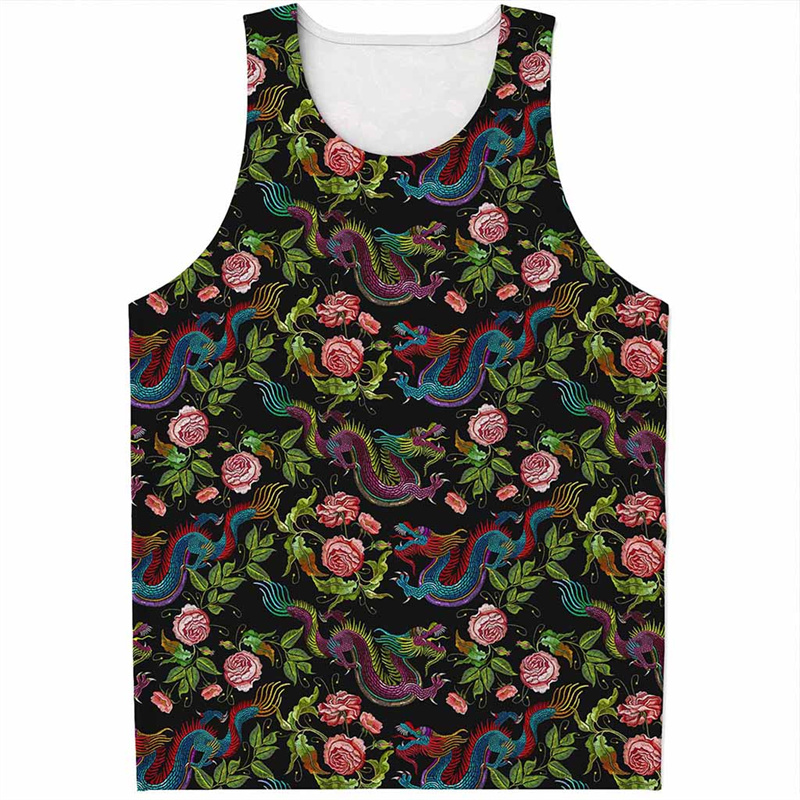 Camiseta sin mangas con patrón - Street Fashion In Chinese reseña y precio