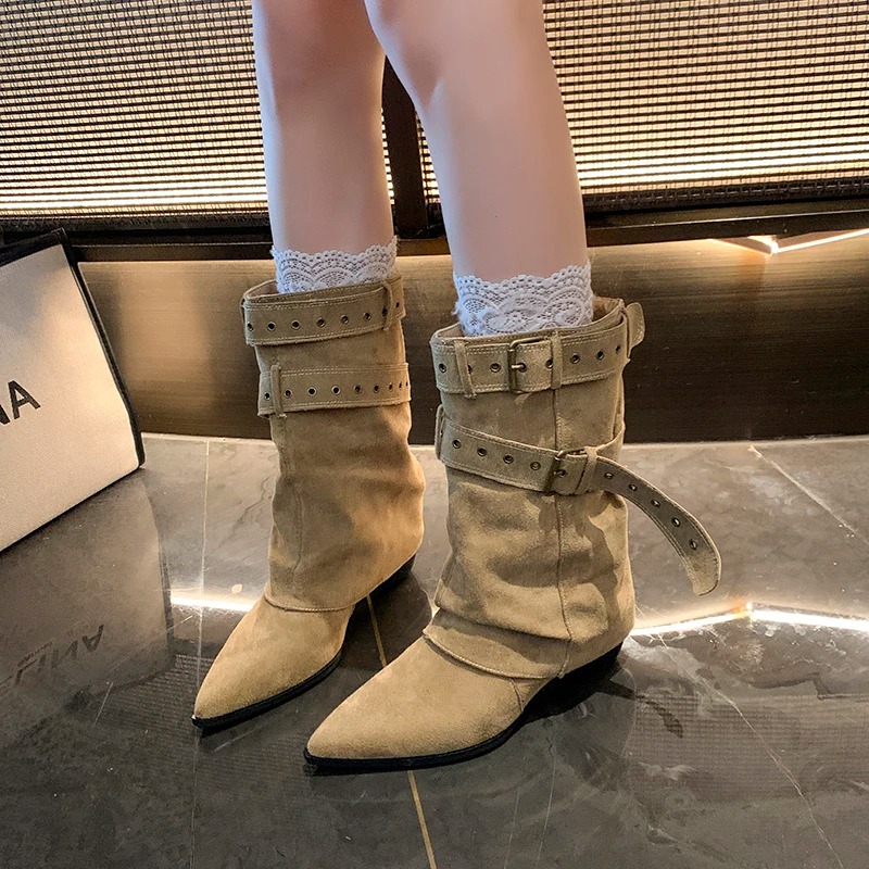 2025 Botas de invierno con pun - Street Fashion Dress reseña y precio