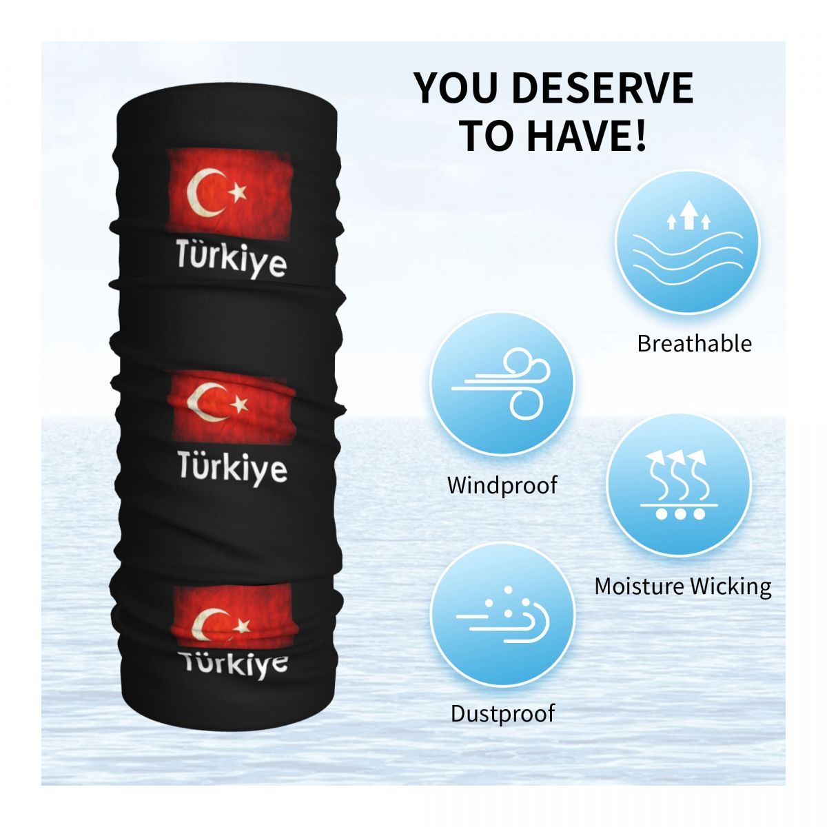 Turkiye-Bandana con diseño de  - Balaclava Face Mask reseña y precio