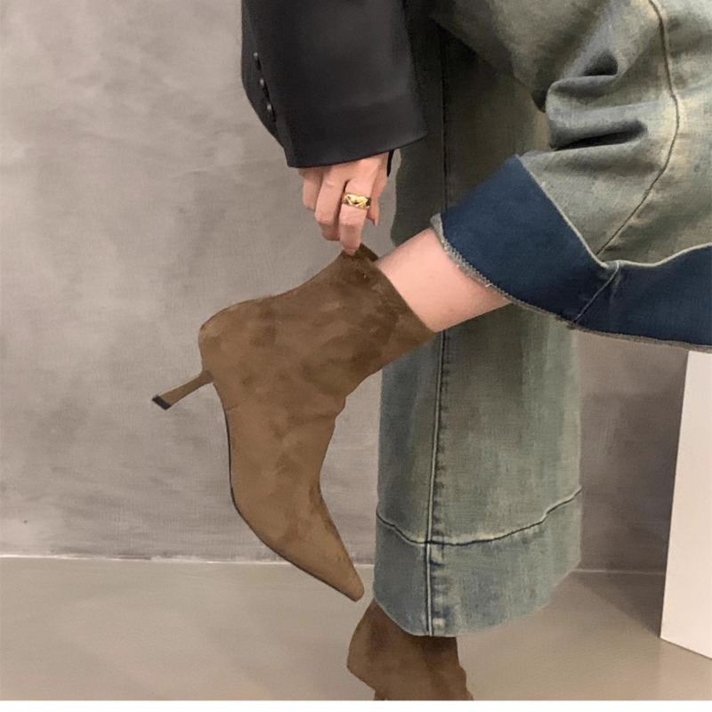Botines de Ante Elásticos para - Street Fashion Dress reseña y precio