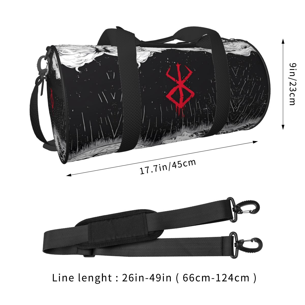 Bolsa de gimnasio Bereserk de  - Street Fashion Couple reseña y precio