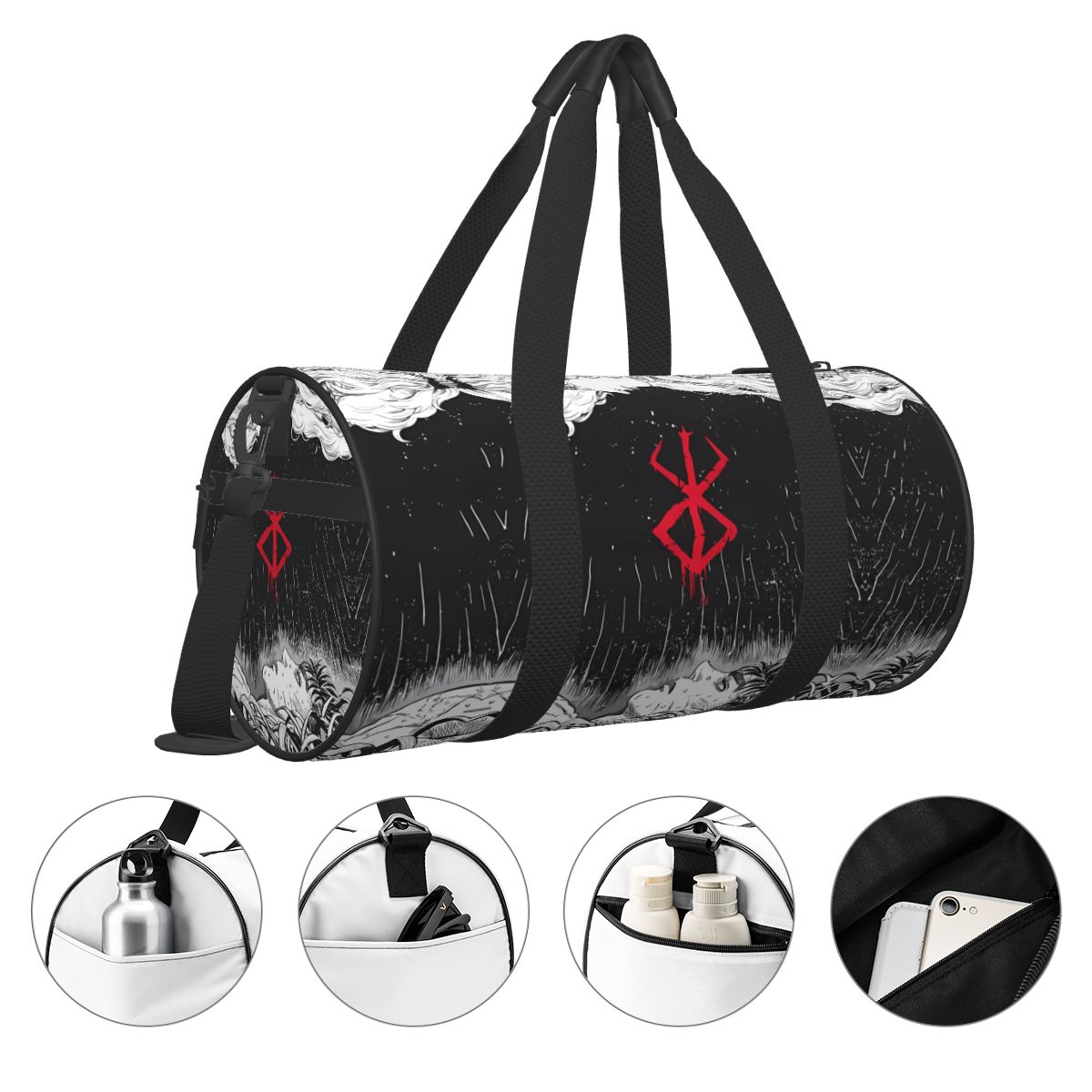 Bolsa de gimnasio Bereserk de  - Street Fashion Couple reseña y precio