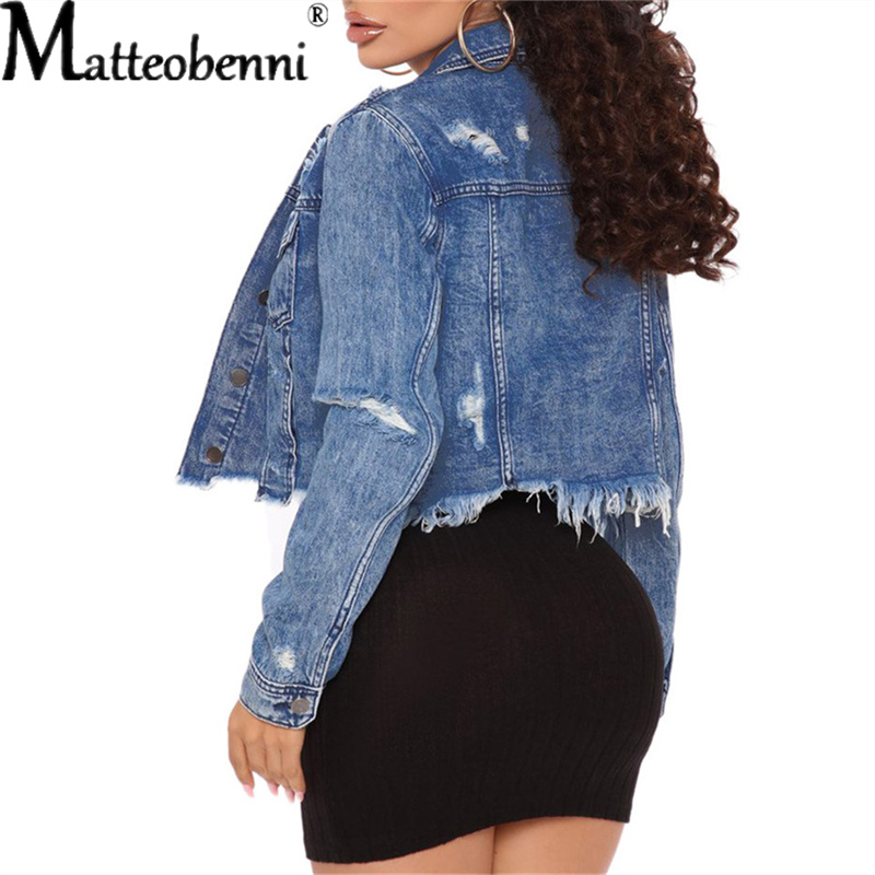 Chaqueta vaquera corta para mu - Distressed Jean Rip reseña y precio
