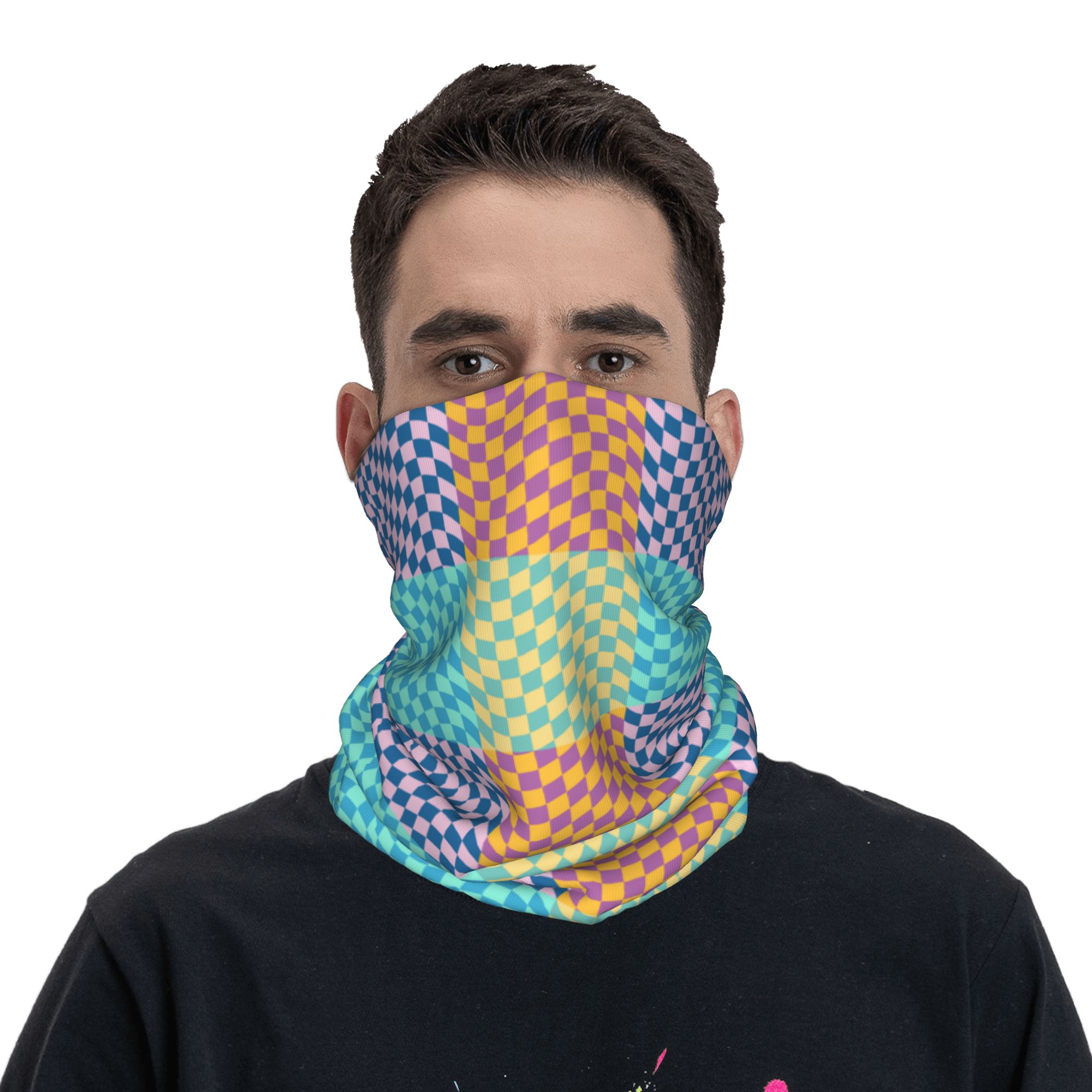 Bandana a cuadros de colores p - Balaclava Face Mask reseña y precio