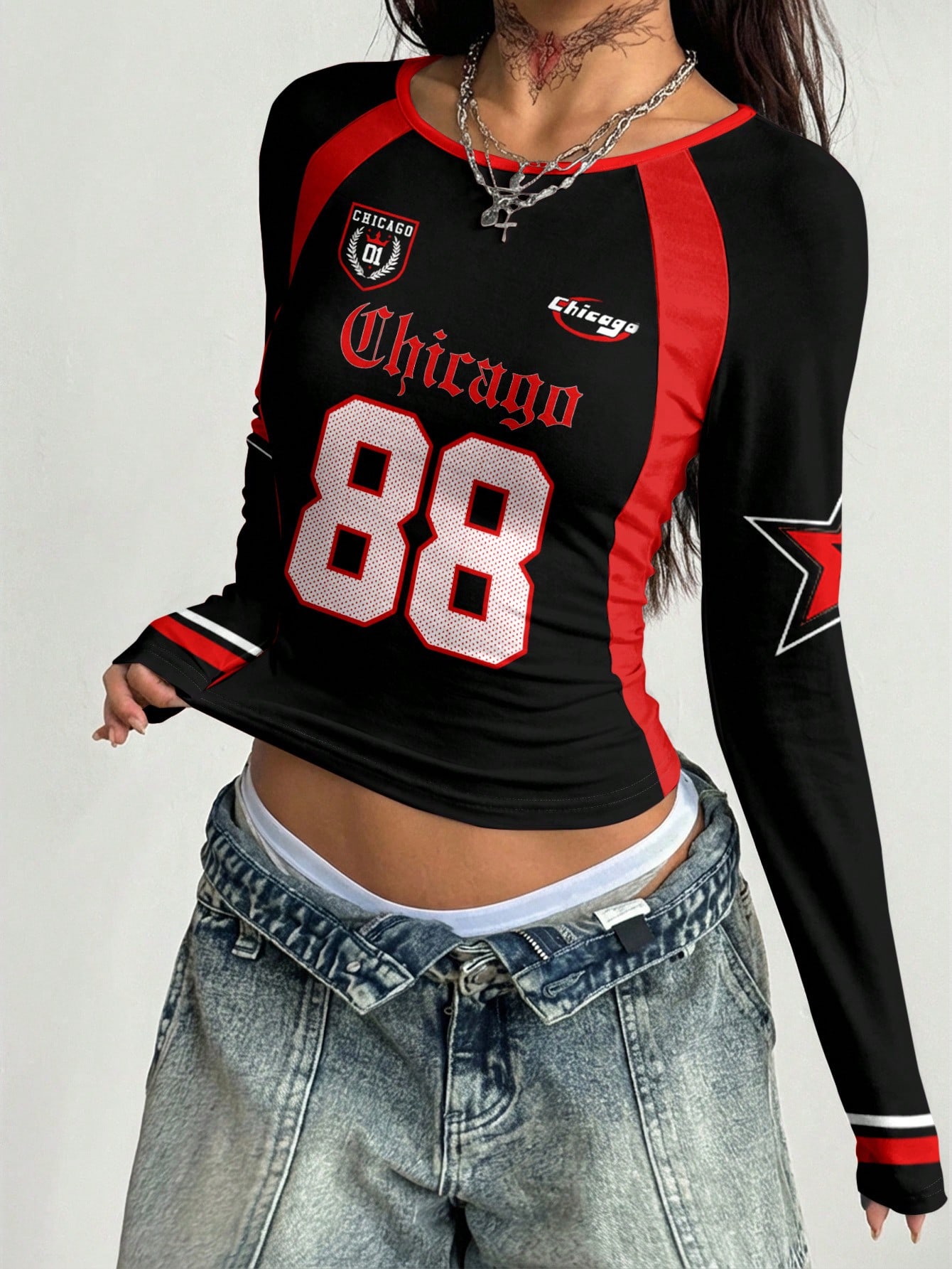 Camiseta cómoda de manga raglá - Street Fashion Chicago reseña y precio