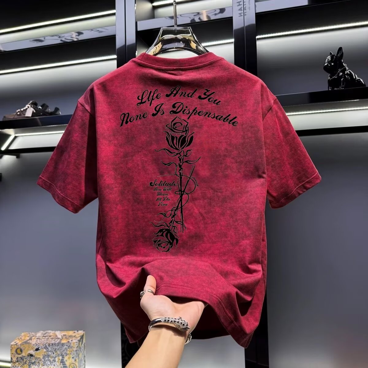 Camiseta de color caqui de ver - Street Fashion In Chinese reseña y precio