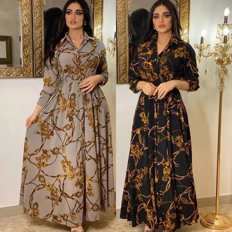 Vestido Elegante Francés de Mo - Street Fashion Dubai reseña y precio